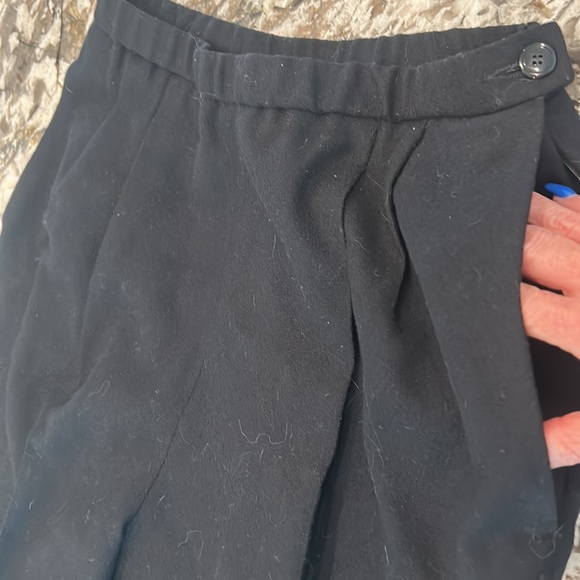 Pendleton Black 100% Virgin Wool lined Blazer Suit Removable Fur Neck 12P VTG - Picture 14 of 17